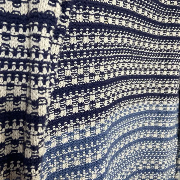 BDG Waffle‎ Knit Long Sleeves Multi Color Blue Womens preppy Sweater Size S - Image 4