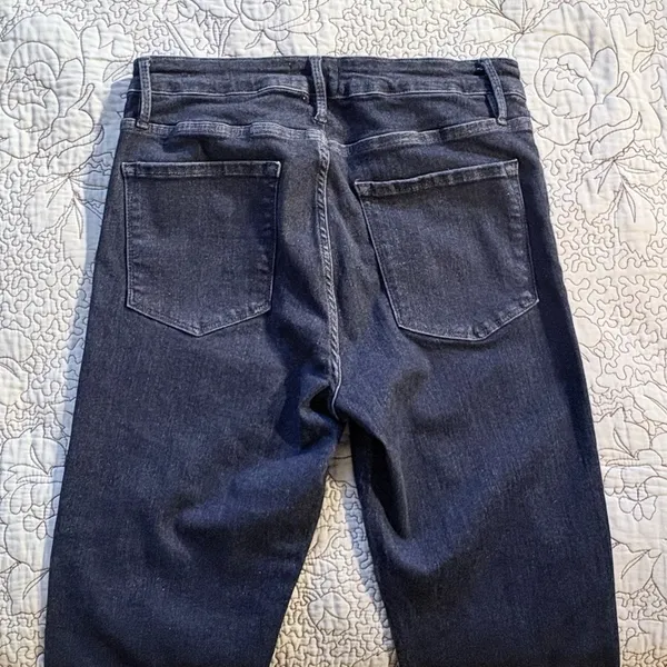 💥FRAME Le One Flare Jeans Dark Indigo Adaptive Stretch Sz 2 Fits 29-34 🧡 - Image 6