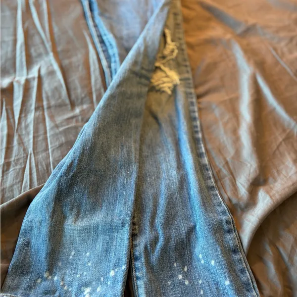 Hollister Medium Blue Ripped Skinny Jeans‎ - Image 5