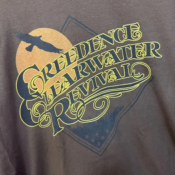 Creedence Clearwater Revival Brown Rock Tshirt size Medium - Image 4