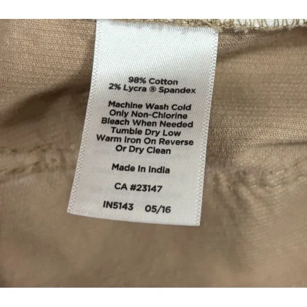 Talbots Heritage Corduroy Pants Womens 10 Tan Straight Curvy‎ Flawless Five-Pocket Camel - Image 9