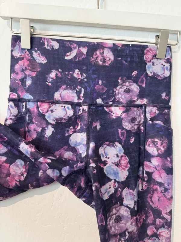 Athleta‎ Matching Set Size XS Floral Leggings Sports Bra Outfit Soft Bloomcore - Image 9