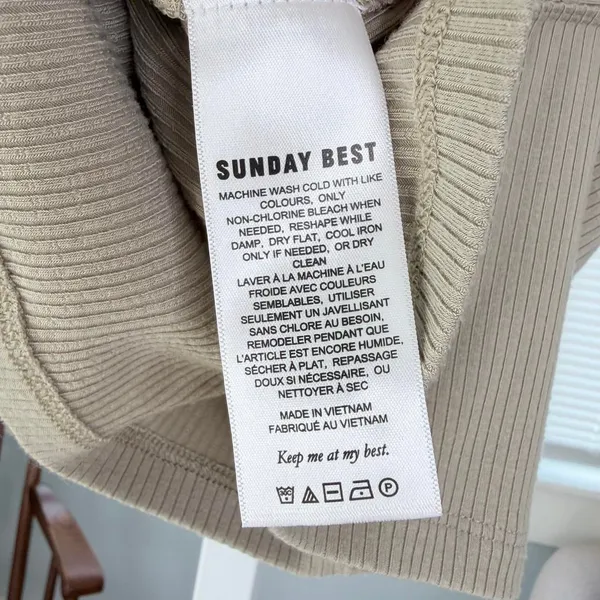Sunday-best Women's Cream and Tan Vest - Image 4