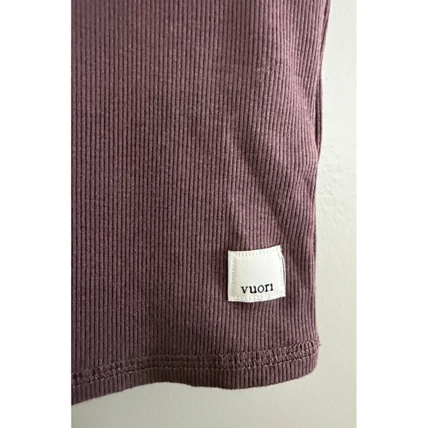 Vuori Pose Fitted Tee Cropped Short Sleeve Mauve Women's Size XS - Image 9