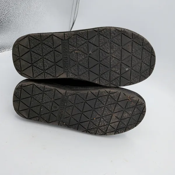 Minnetonka Milltown Black Suede Faux‎ Fur Lined Mid Calf Winter Boots Womens 6 - Image 7