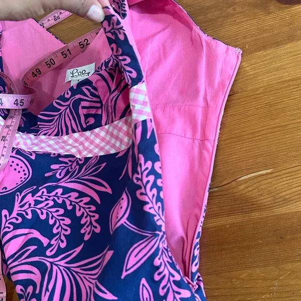 Lilly Pulitzer Pink and Navy Pineapple Tank Top - Image 4