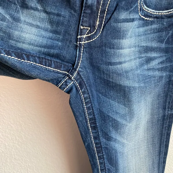 Miss Me Jeans Women's Size 26 Skinny style Denim Embellished‎ flap Pockets - Image 5
