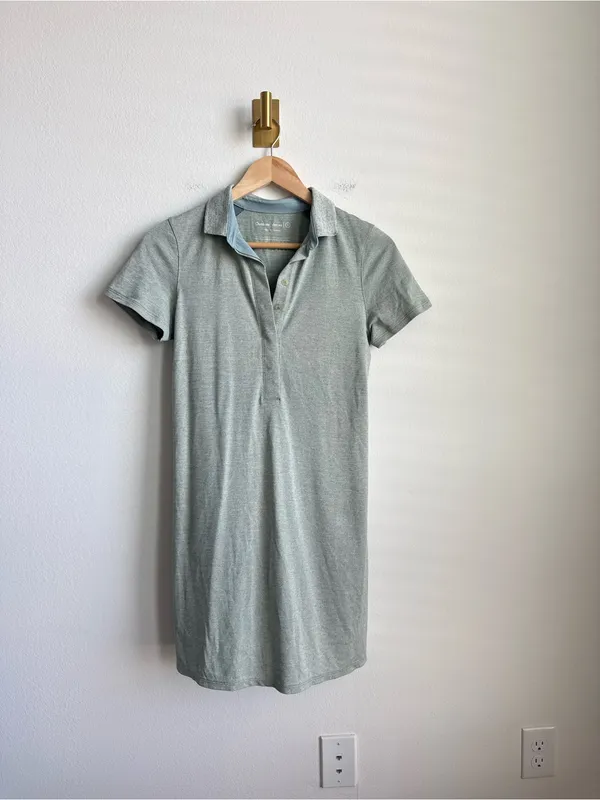 Outdoor Voices Birdie Polo Dress Light Green Athletic Mini Dress Small - Image 3