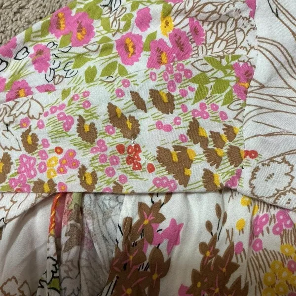 Anthropologie R71990T Floral Print Wrap‎ Blouse Long Sleeve Rayon Cottagecore - Image 6