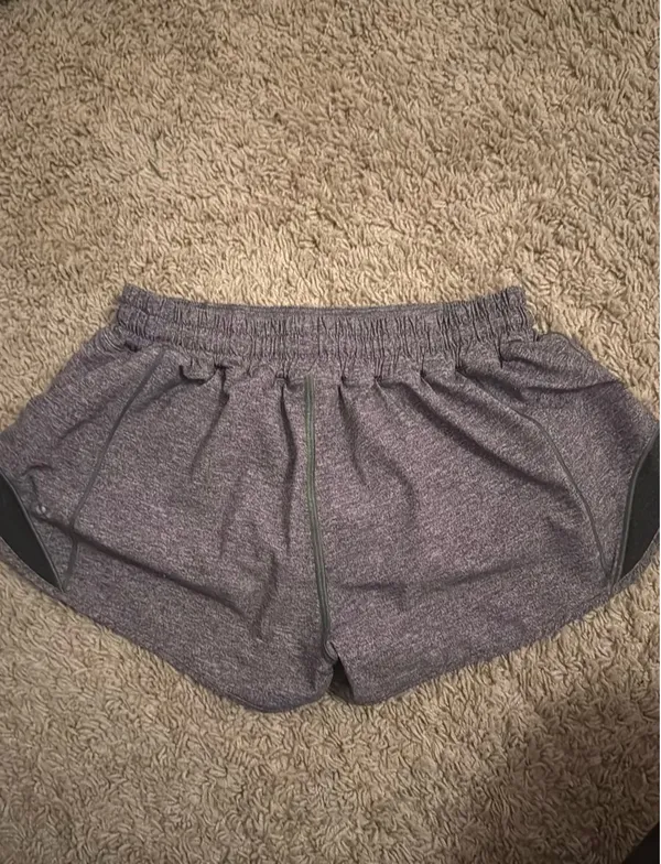 Grey Lululemon Hotty Hot Shorts 2.5" Low-Rise - Image 3