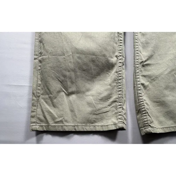 H&M Women khaki Wide‎ Leg High Rise Pants casual vacation lounging 4 NWT - Image 3