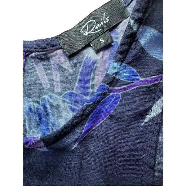Rails Anya Dress in Navy Wisteria Sz S floral silky smooth‎ soft - Image 4