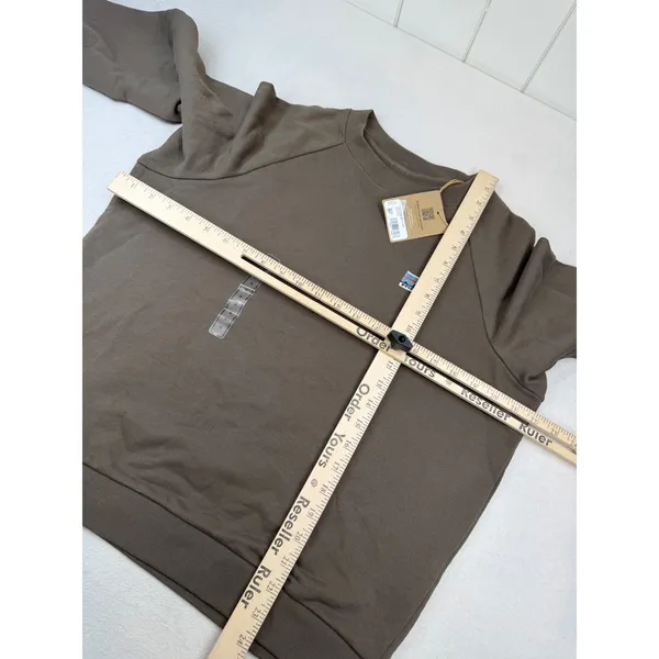 Patagonia Women Regenerative Organic Cotton Crew Top Marlow Brown Small NWT - Image 4