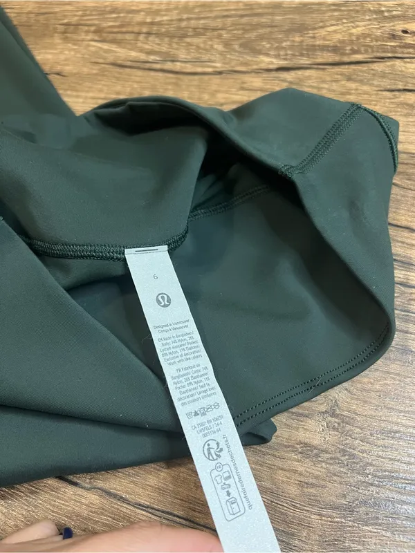 Lululemon Wunder Under SmoothCover High-Rise Tight 25” Blackened Pine Size 6 - Image 2
