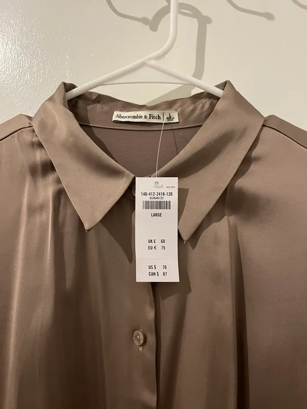 Silk Button Down Top - Image 3