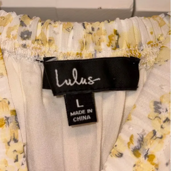 Lulus Yellow Floral Dress Maxi - Image 3