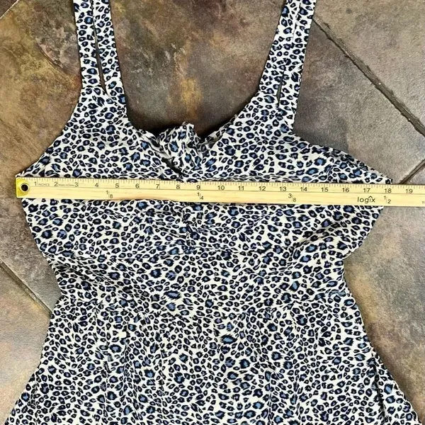 BTFBM Full Length Animal Print Back Cutout Summer Dress XL - Image 7