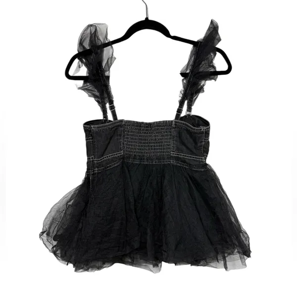NWT Anthropologie x Pilcro Tulle Babydoll Blouse Size Small - Image 5