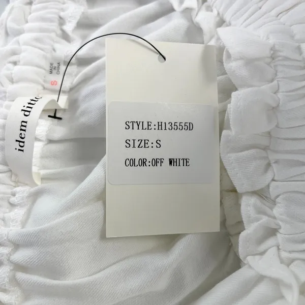 Idem‎ Ditto Womens Sun Dress Small Cotton Tiered Ruffle Cottagecore Coquette - Image 10