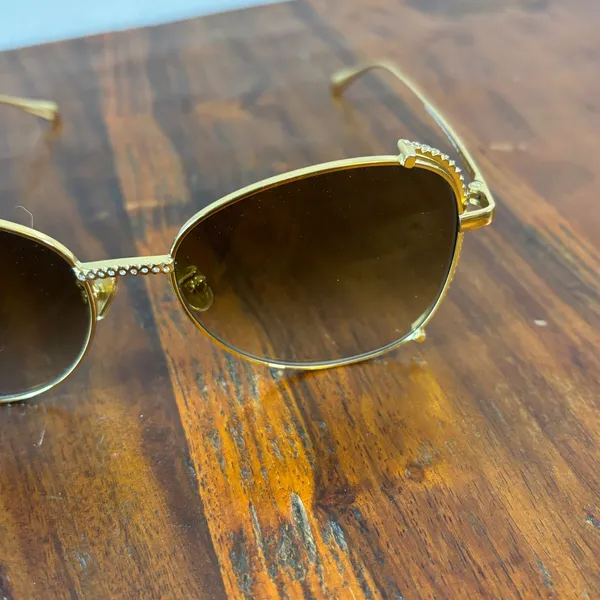 Charles & Keith Gold Butterfly Swarovski Crystal Sunglasses CK3-71280532 Brown‎ - Image 12