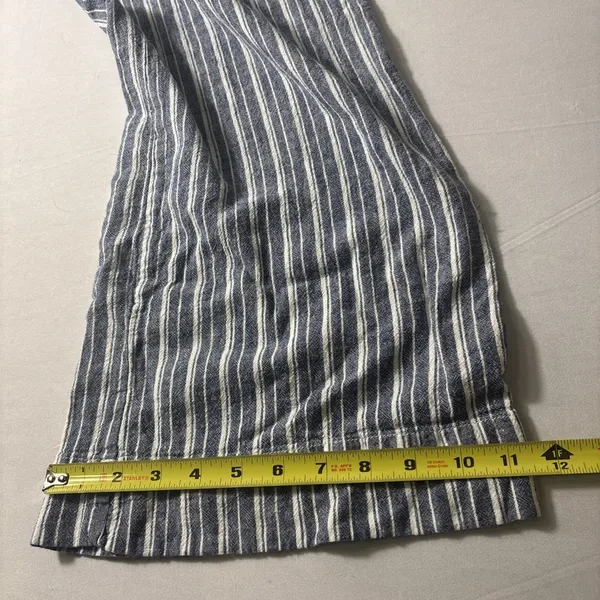 C EST 1946 Striped Wide‎ Leg Linen Blend Pants Medium Beachy Coastal Hippie Boho - Image 8