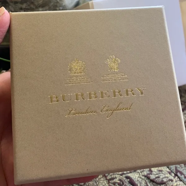 Authentic BURBERRY Silver "F" crystal ball Keychain/charm/pendant - Image 6