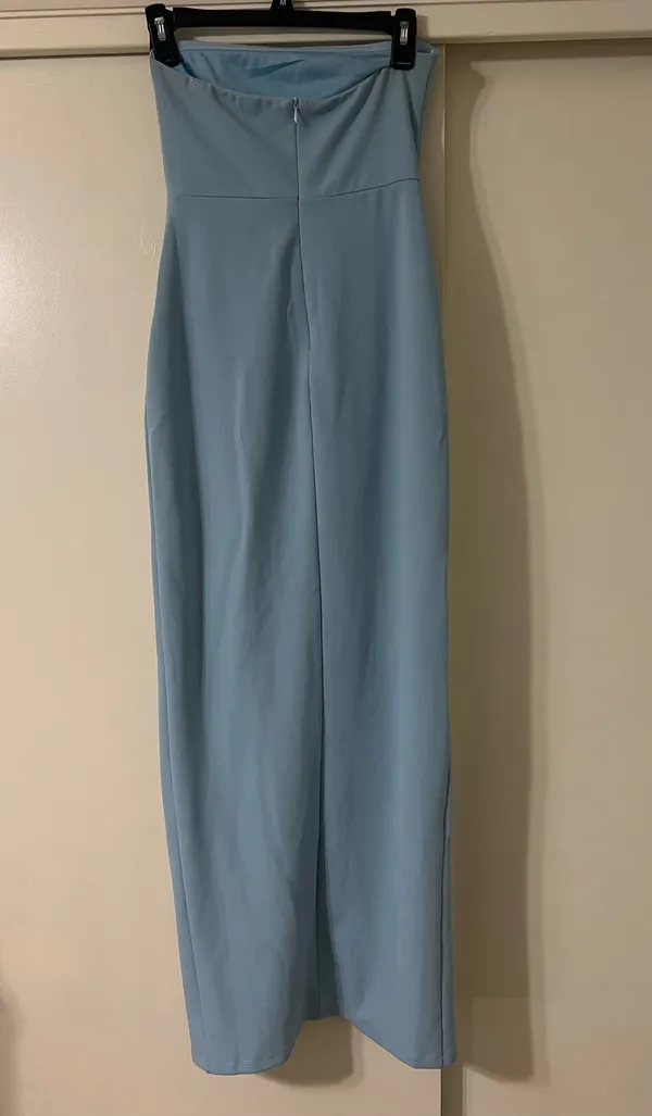 Beautiful Baby Blue Lulus Strapless Dress - Image 5