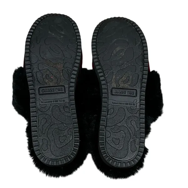 Gianni Bini Faux‎ Fur Size US 9 slippers house shoes fuzzy plaid buffalo plaid - Image 7