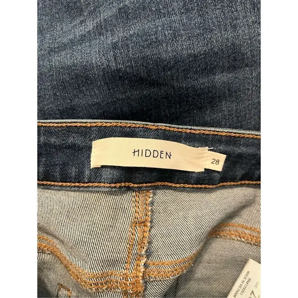 ‎Hidden Distressed Raw Hem Skinny Jeans - Image 4