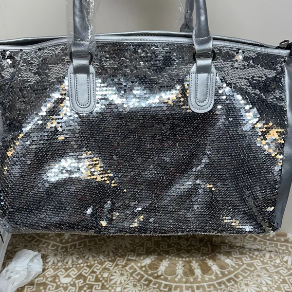 Silver Sequin Women's Bag - Image 12