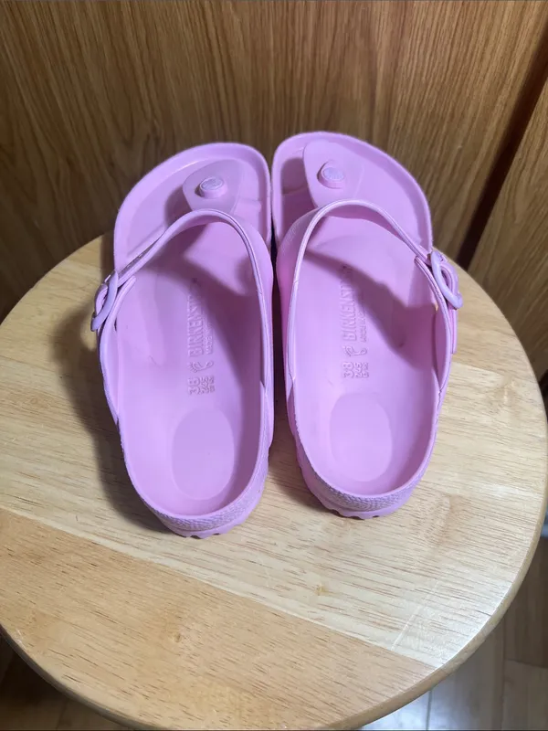 Birkenstock Pink EVA T-Style Sandals - Image 3