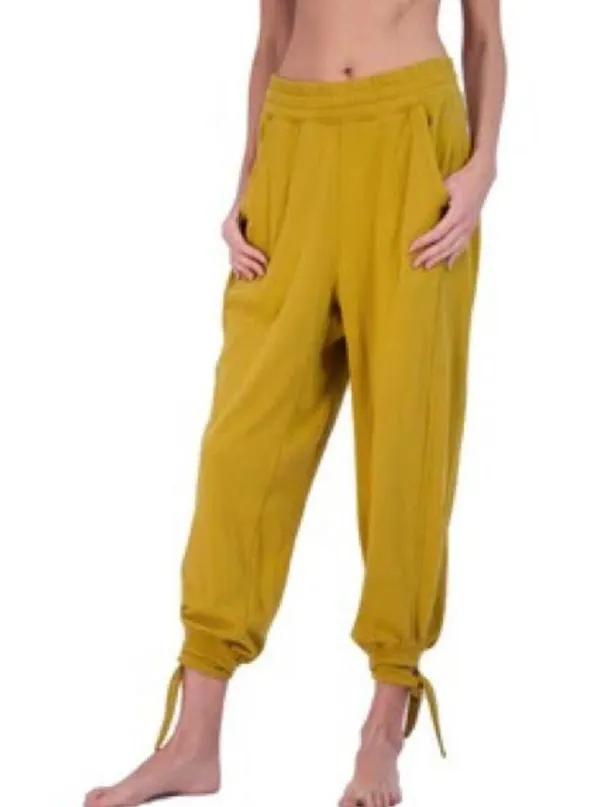 NWT Free People Movement Circle Back Jogger Pants Mustard Yellow - Image 3