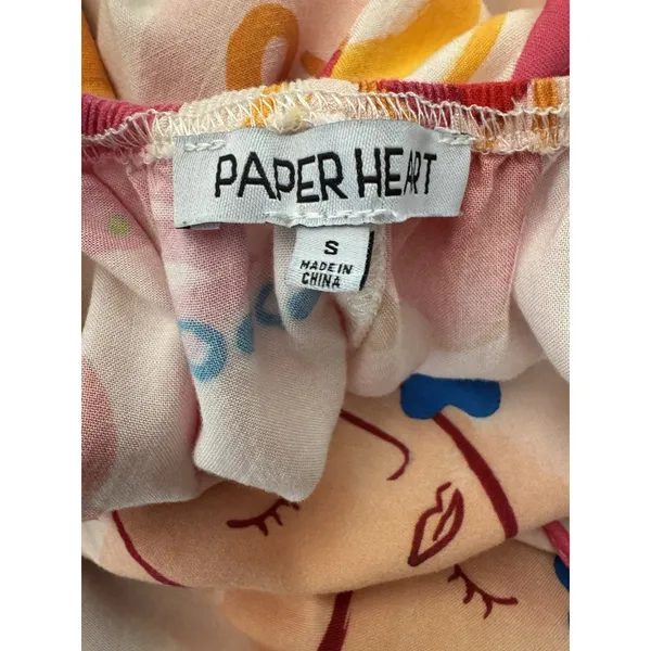 Paper Heart Colorful Celestial Open Back Abstract Maxi Dress Size Small - Image 9