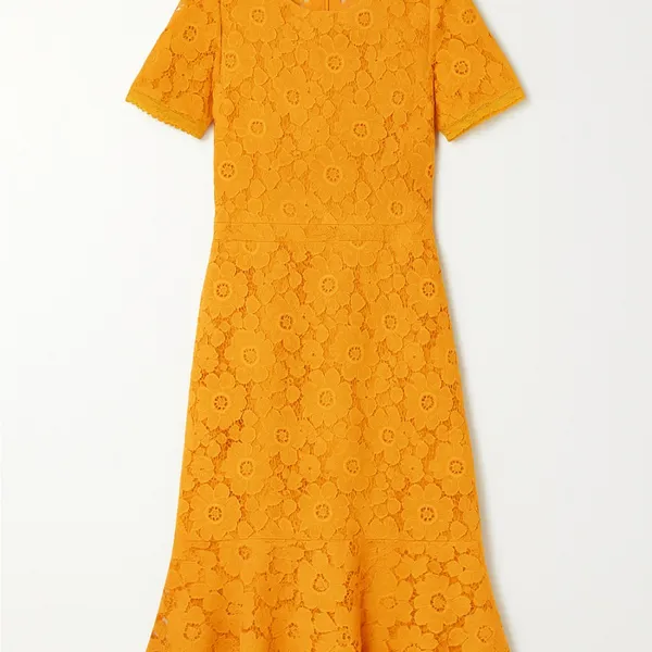 👗 🌟 Anthropologie Rachel Parcell Orange Lace Midi Dress S like XS 0 2 Wedding - Image 3