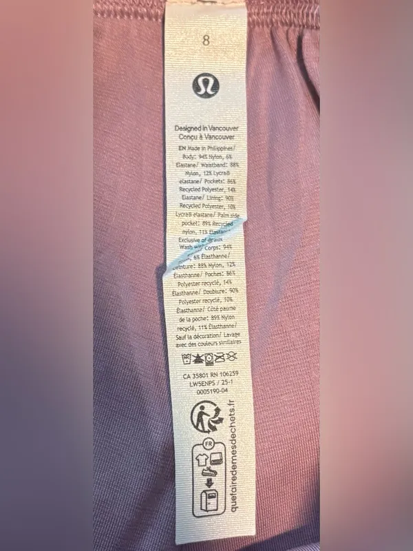 Lululemon Dance Studio Mid-Rise Jogger Mauve Purple Full Length Size 8 - Image 6