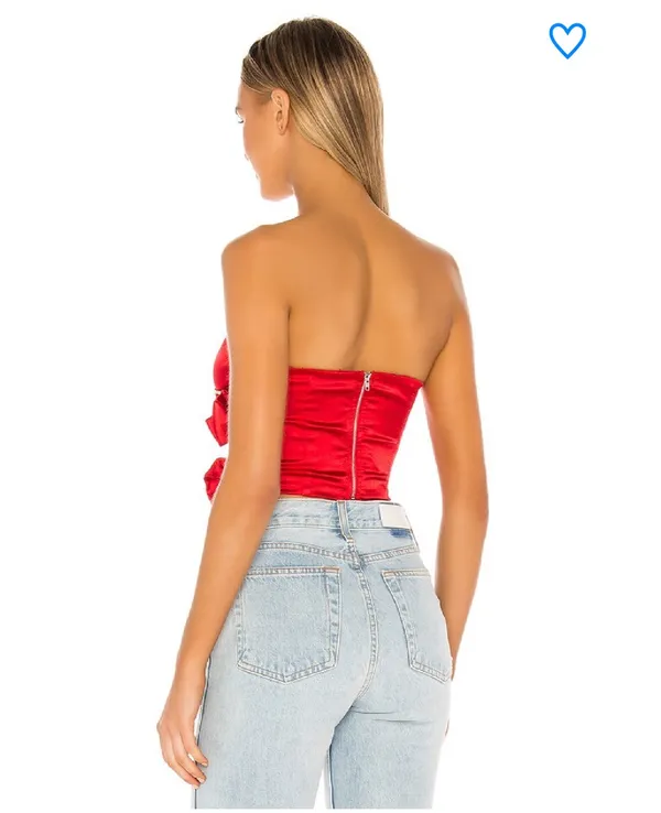 NWT Superdown trixie strapless bustier top jeweled  - Image 3