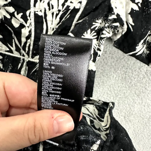 Urban‎ Outfitters Milkmaid Mini Dress Small Black Floral Smocked Boho Resort - Image 8