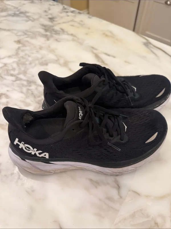Hoka Black Running Shoes with White Midsole - Image 2