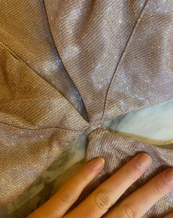 Glittering Cutout Mini Dress - Image 7