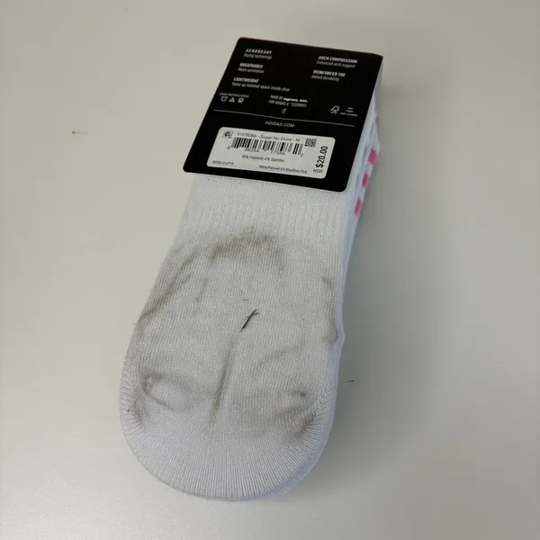 Adidas 6 Pairs Womens SuperLite No Show Socks White Blue Pink Tan NWT Sz 5-10 - Image 4