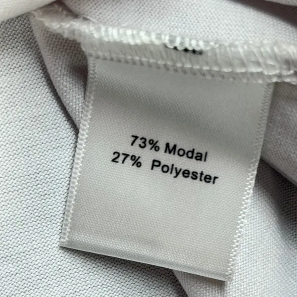 Peyton Jensen Womens White V-Neck Tank Top Modal Blend Curved Hem M USA Made‎ - Image 3
