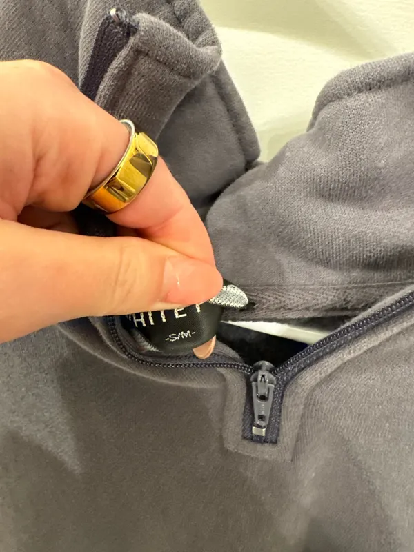 white fox half zip - Image 2