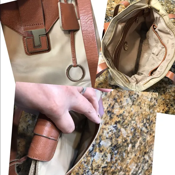 Tory Burch Penn Mini Tote Bag, Mid Camel - Image 8