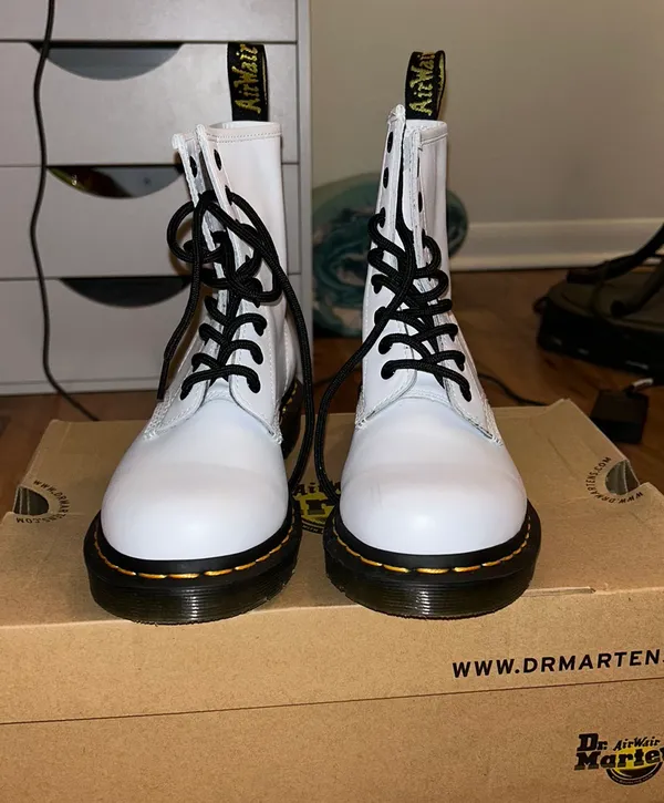 Dr. Martens White Boots - Image 2