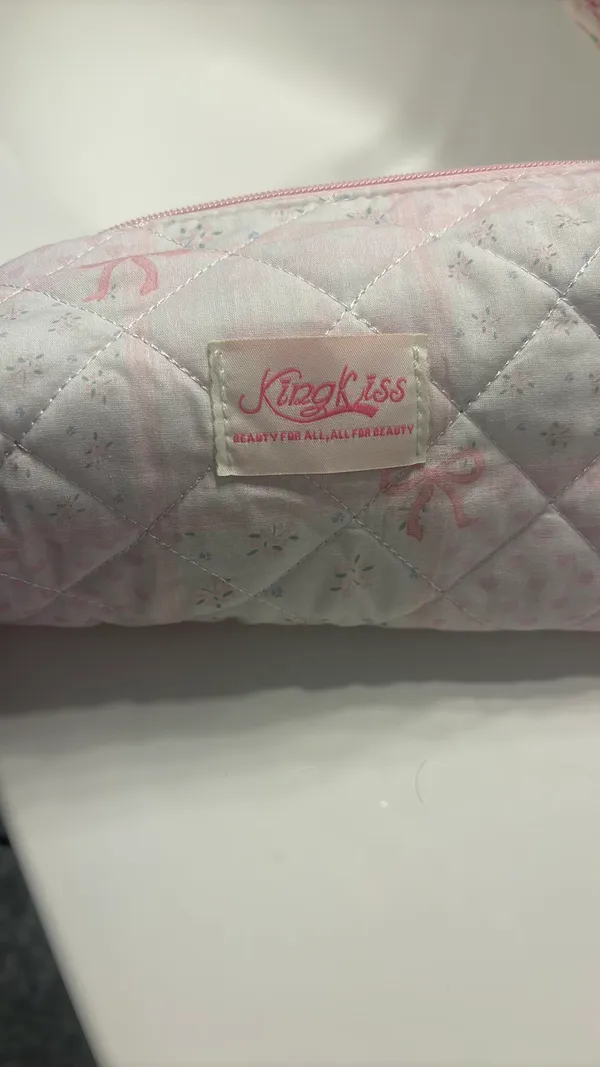 Cute patterned makeup/hair bag Pink - Image 5