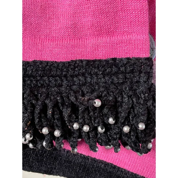 Jack B Quick 90s Pink Perfume Knit Cardigan size Medium - Image 5