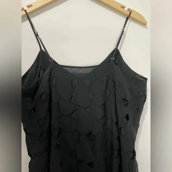 Equipment black v-neck slip dress Small - Image 4