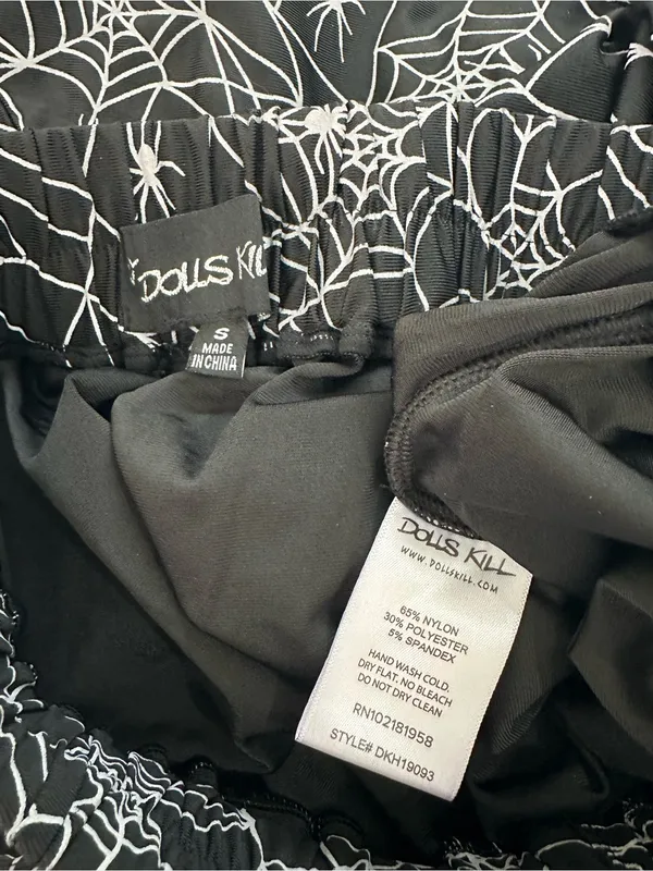 Dolls Kill Spider‎ Byte Reflective Drop Crotch Joggers, S - Image 5