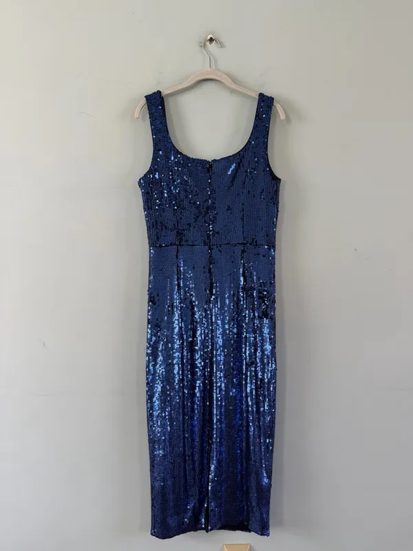 NWT Dress The Population Sloane Royal Blue‎ Sequin Sheath Cocktail Dress - Image 4