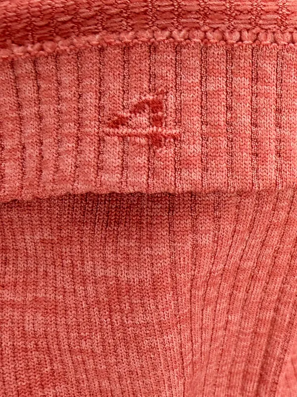 Lululemon Yin Vibes Turtleneck Size 4 Copper Clay Ribbed Seamless Top - Image 9